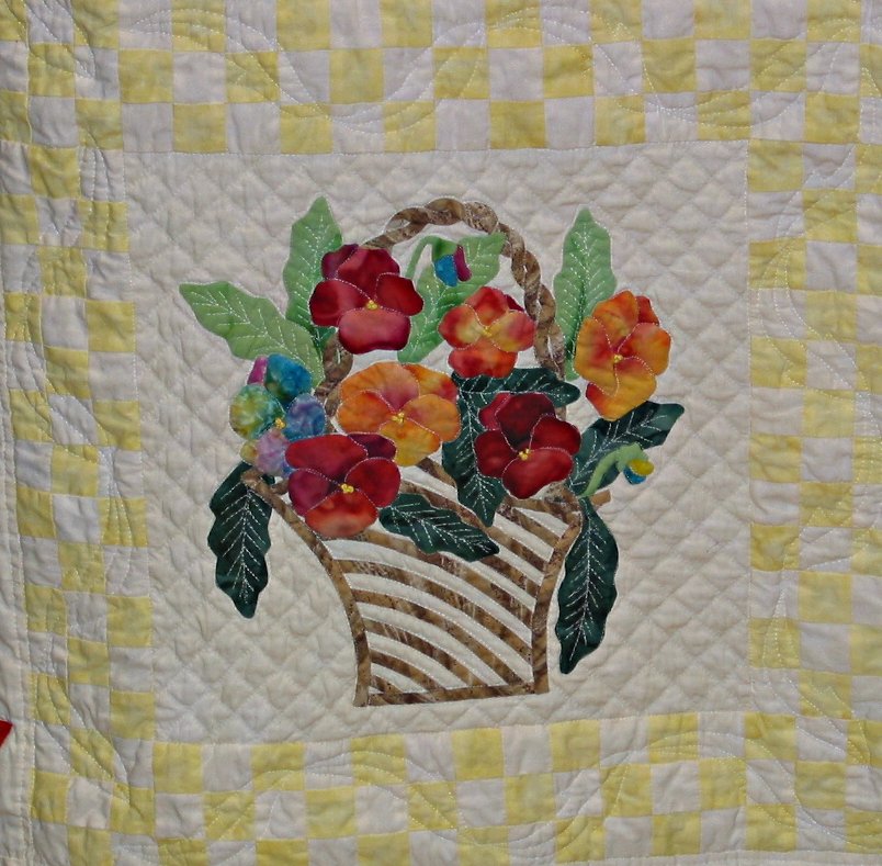 'Basket of Pansies' by AAQG Members