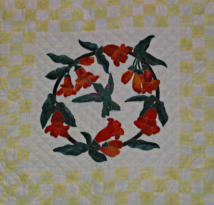 'Trumpet Vine and Humming Bird' by AAQG Members