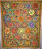 Honorable Mention in Pieced Quilts, Large  'Kente Spider Blocks' by Evelyn McRae