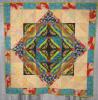 Honorable Mention in Pieced Quilts, Large  'Went to a Garden Party, in London' by Sheri Haner