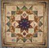 Honorable Mention in Pieced Quilts, Large  'Lone Star Warmth' by Martha Turner