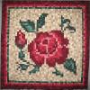 Honorable Mention in Professionally Quilted Quilts  'There Is A Rose In My Garden' by Emma Krenek