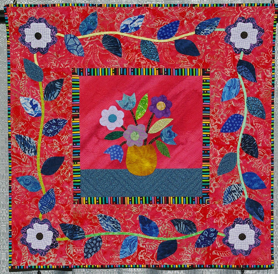 'Flowers in a Red Room' By Barbara Barrett