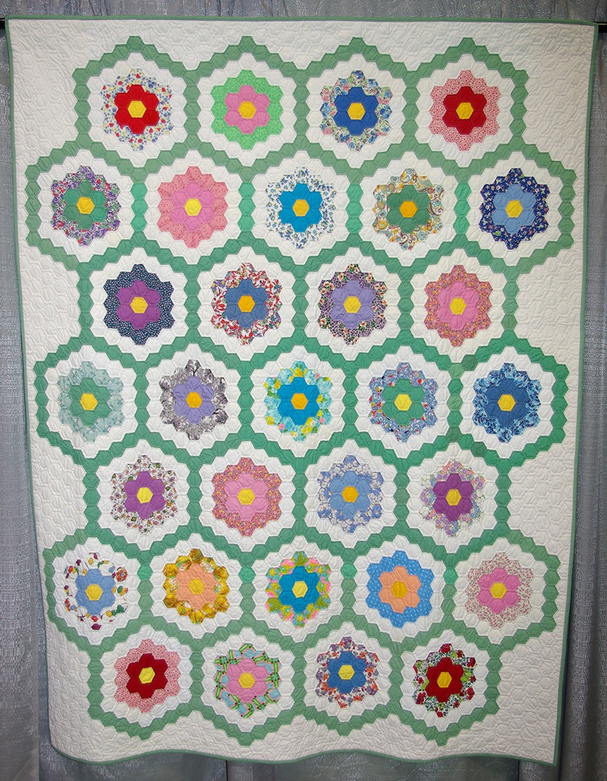 'Grandmother's Flower Garden' Entered by Mary Ragland