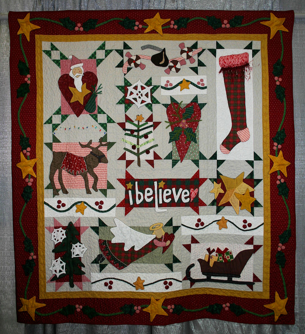 'I Believe, a Holiday Sampler Entered by Judy Crowley