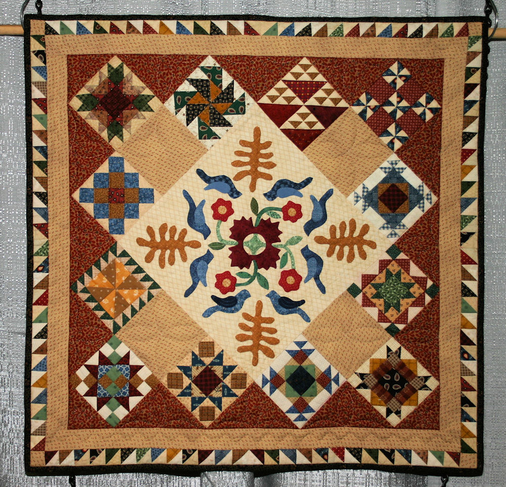 'Miniature Sampler Entered by Ellen Carter